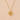 Hammered heart gold necklace