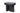 Solid black furaha side table by elme living