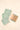 3 pack wash cloth set made from soft and absorbent cotton and bamboo blend featuring a convenient hanging tab in sage colour.