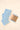 3 pack wash cloth set made from soft and absorbent cotton and bamboo blend featuring a convenient hanging tab in sky colour.