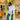 Woman wearing a white shirt and blue jeans standing in front of a store entrance.