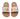 Pair of sandals with 'CIAO BELLA' text in colorful letters on a white background