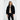 Black faux fur bomber - free shipping