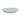 Light green ceramic bowl with white floral design on a white background
