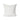 White pillow with subtle pattern on a white background