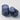 blue glass water tumblers - the white place