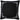 Black linen & white stitching cushion 50 x 50cm