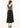 Black smock dress in cotton