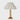 Timber lamp with pleated shade