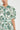 Close-up detail of the Admire Dress in garden paisley showing delicate lace trim detailing on the collar, placket, and belt.
