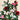 Antoinette Feather Flower Clip Decoration in pink featuring delicate feathers with gold-glittered edges styled on a decorative tree garland.