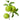 Close-up view highlighting the detailed texture of the green apples and realistic leaves on the artificial Apple Branch.