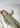Olive green thick cotton baby apple onesie with long sleeves and built-in mittens.