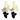 Black and Gold irregular studs featuring layered organic shapes in contrasting gold silver and black tones in a clean front view.