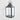 Black 61cmh lantern featuring glass panels and a metal handle.