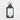 Black 61cmh lantern with a white pillar candle inside.