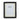 Black resin decorative frame sized for a 5x7 inch photo, showcasing a stylish, shiny, reeded profile with rounded corner details.