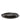 Multiple sizes of the black tray with lip are nested together to showcase a complete decorative home styling set.