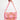 Blood Orange Tote Pink featuring fully beaded blood orange slices in vibrant pink and orange tones with a comfortable shoulder strap.