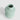 Top-down view of the tall blue polystone vase showing the opening and textured surface.