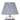 Blue Stripe Lamp with stripe shade featuring a cream and blue fabric shade.