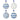 blue and white glass baubles - xmas decorations at the white place