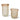 Studio group view displaying both 20cm and 29cm sizes of the Brown Smoke Vase, showcasing its artisanal finish and versatile styling options.