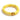Candy stripe stretch bracelet featuring chunky curved resin beads in bold yellow stripes and a polished gold ball bead on a stretch band.