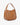 Capri Tote Tan Pebble three-quarter angle view showing the relaxed shape and premium pebble texture.