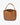 Capri Tote Tan Pebble open top view displaying the generous room for everyday essentials.