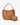 Capri Tote Tan Pebble showcased alongside its matching tethered zip pouch and generous tote size.