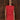 Casey Fringe Tank fine knit with fringe detailing and crew neckline in red shown in a front view.