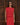 Casey Fringe Tank fine knit with fringe detailing and crew neckline in red shown in a front view.