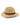 Natural sustainable raffia Castaway cowboy hat featuring a contrasting crown trim and stone detail.