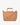 Celia Handbag vintage tan styled with a removable crossbody strap.