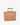Celia Handbag vintage tan featuring a blind embossed logo and structured base.