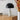 Black metal lamp with marble base - bedside marble lamp by Horgans