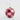Check capiz red and pink bauble featuring a pink and red checkered laminated capiz design with gold glitter details for festive holiday tree decoration.