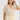 Cielo Shirt Natural upper body view styled with scalloped edge details and button loops.