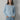 Clouded Knit Long Sleeve Top in Siren Blue featuring a relaxed silhouette and long sleeves.