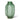 Studio full view of the Coloured Glass Vase in green glass, showcasing a watertight design and sophisticated texture.