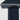 Coloured linen lamp with trim in navy crafted from matte textured linen featuring contrast trim in bone linen piping along the gable edges.