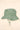 Cotton Sun Hat tested and rated UPF 50+ featuring adjustable toggles and a wide brim in eucalyptus colour.