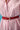 Darby Shirt Berry Stripe button detail, featuring quality cotton fabric and a classic button-front finish.