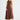 Dickens linen dress in chocolate with a sleeveless design and round neckline.