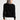 black knit jumper with pearl detailing