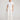 Donnie Pant White featuring a wide-leg shape and straight leg design worn by a model.