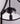 Ellery pendant light BW tall showing a close up of the bulb holders and interior structure.
