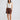 Esplanade Short in coffee brown front view, featuring a cotton linen blend relaxed fit with an elasticated waistband and front cutaway pockets.
