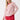 Felix Long Sleeve Red Pink Stripe three-quarter view featuring long sleeves and a neat fit T-shirt style.